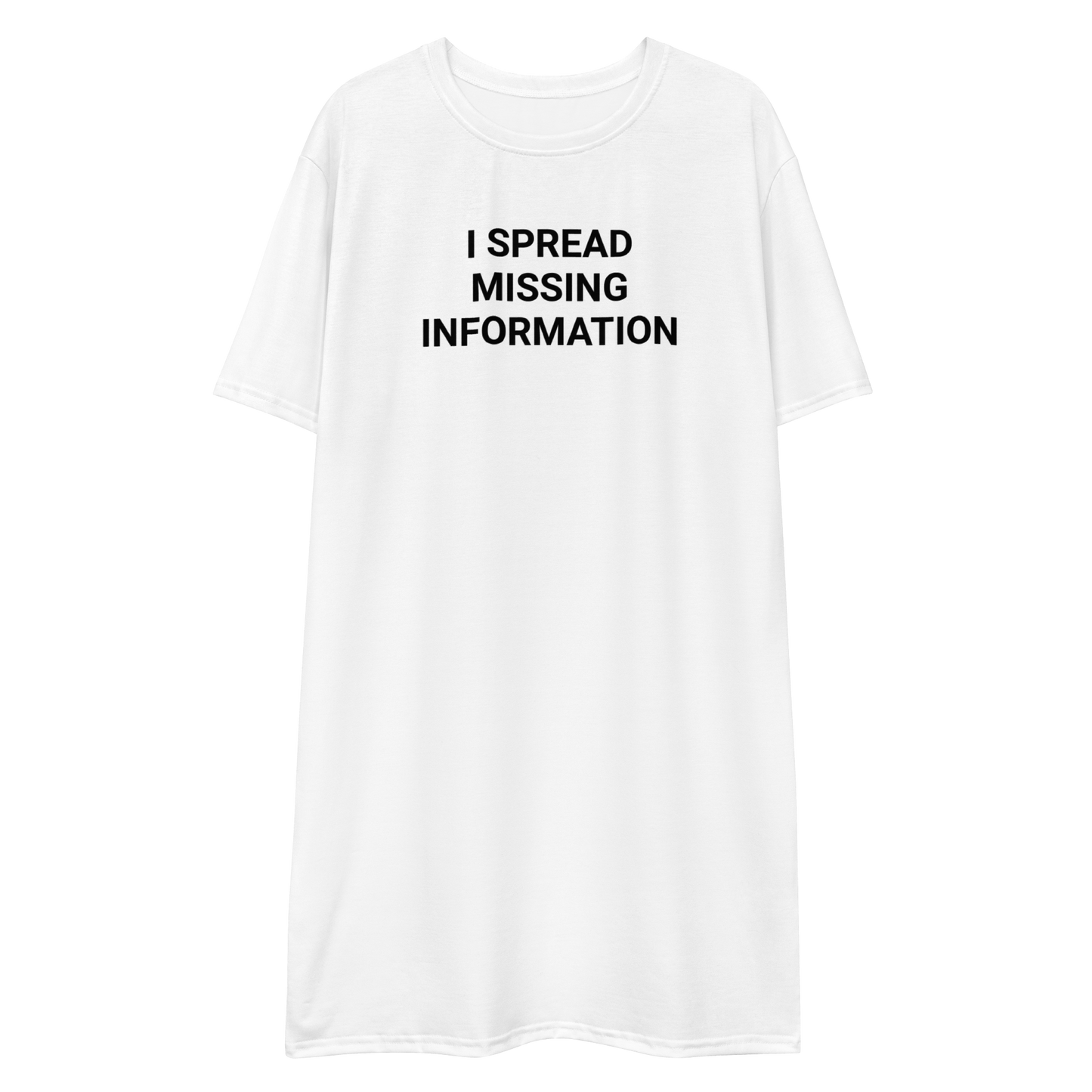 Missing Information Adult Tee Dress