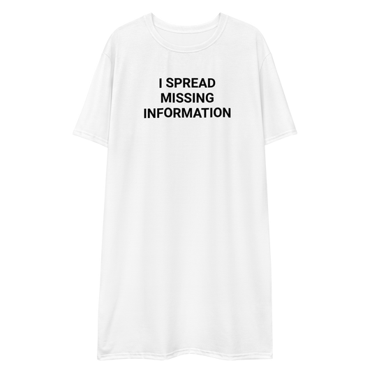 Missing Information Adult Tee Dress