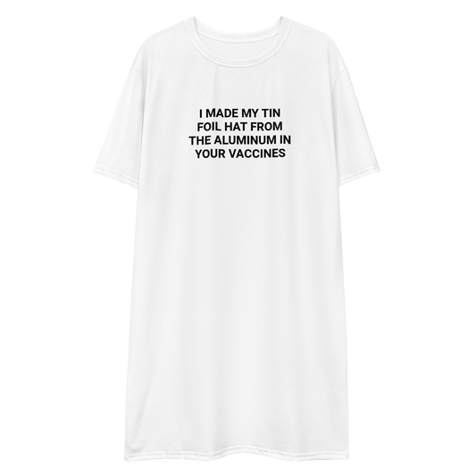 Tin Foil Hat Adult Tee Dress