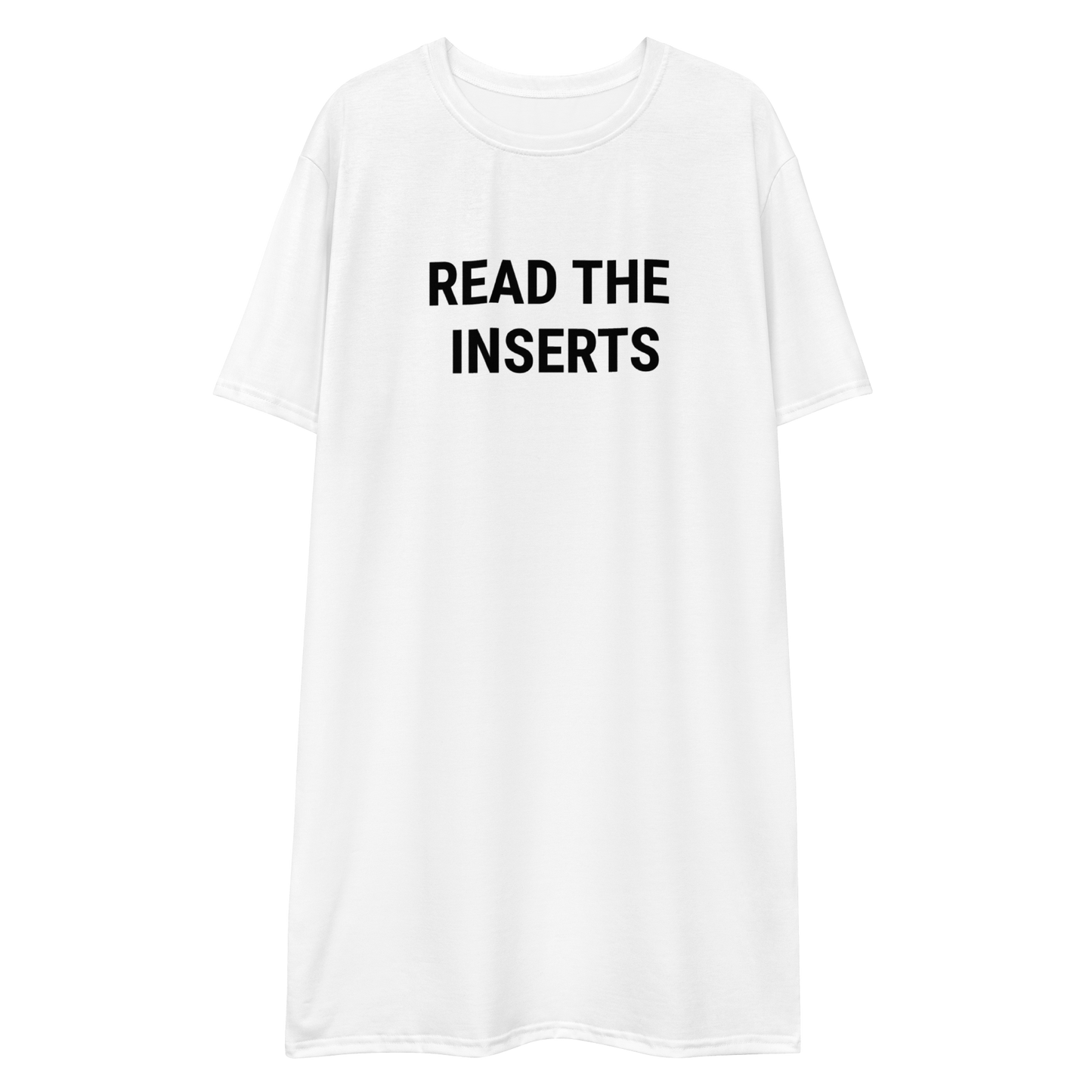 Read The Inserts Adult Tee Dress