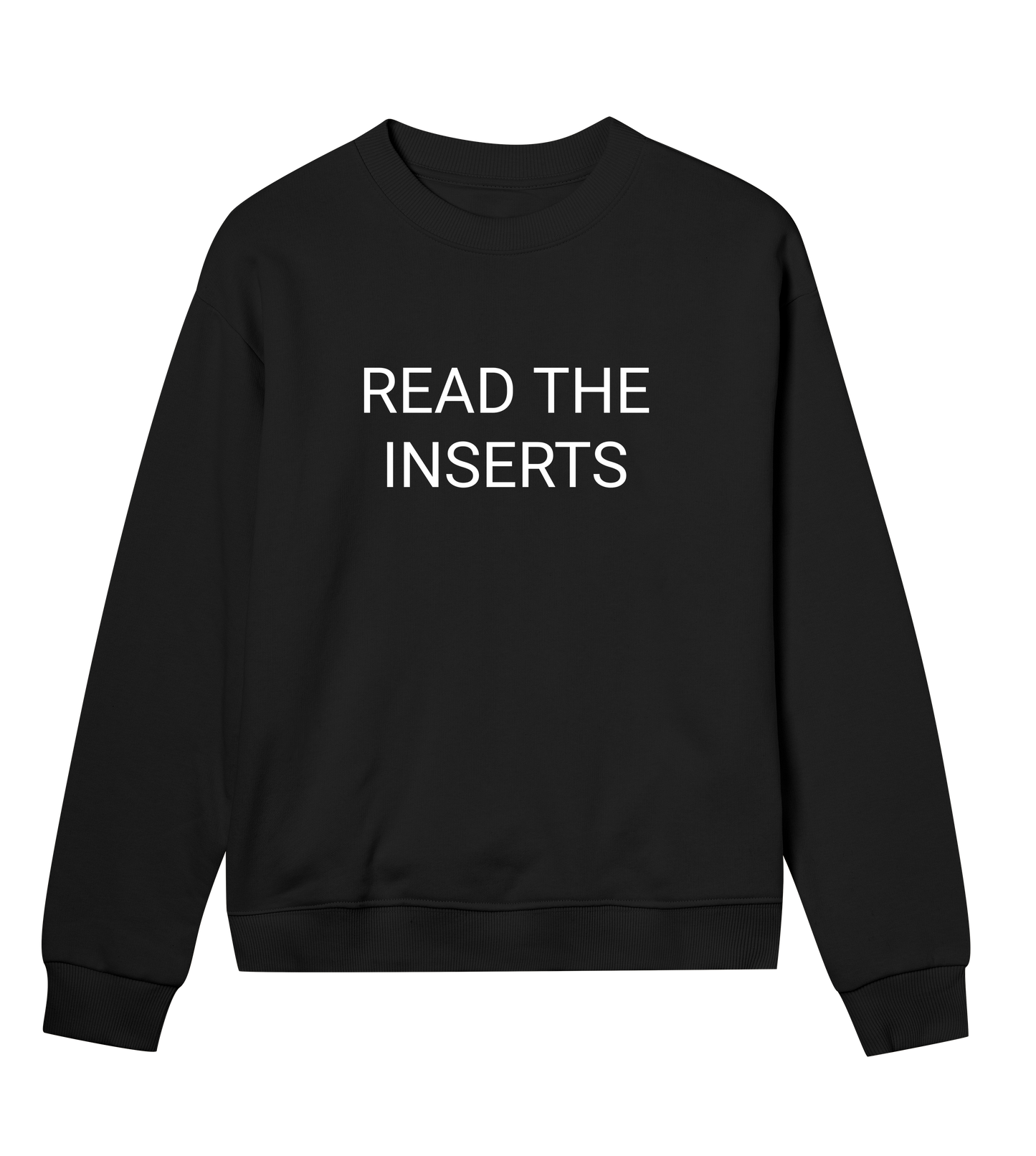 Read The Inserts Womens Organic Sweatshirt