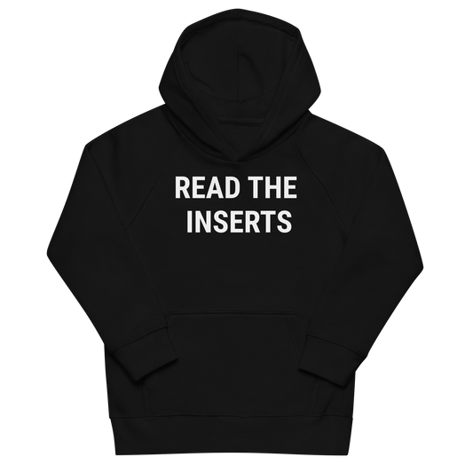 Read The Inserts Organic Kid's Hoodie