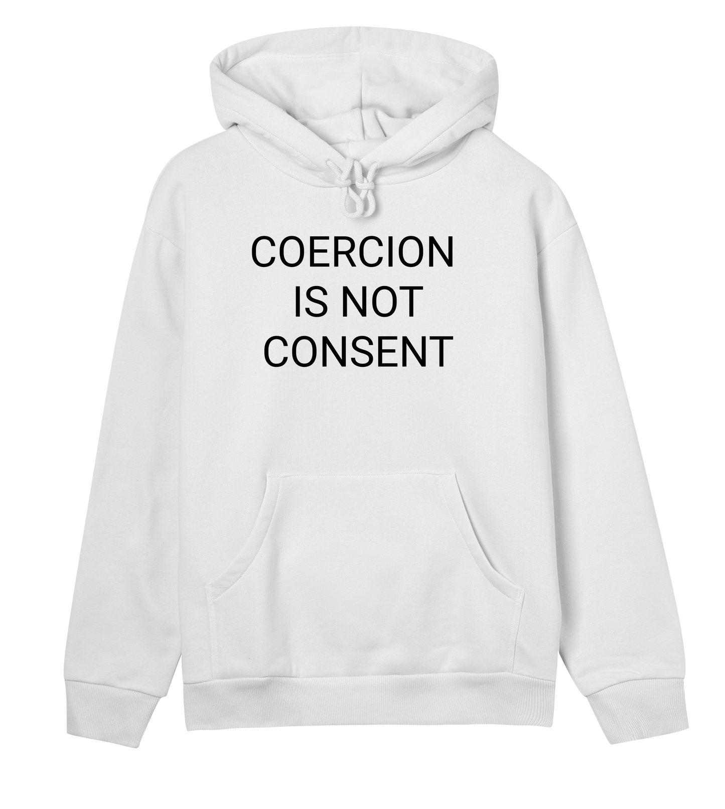 Coercion Is Not Consent Womens Organic Hoodie