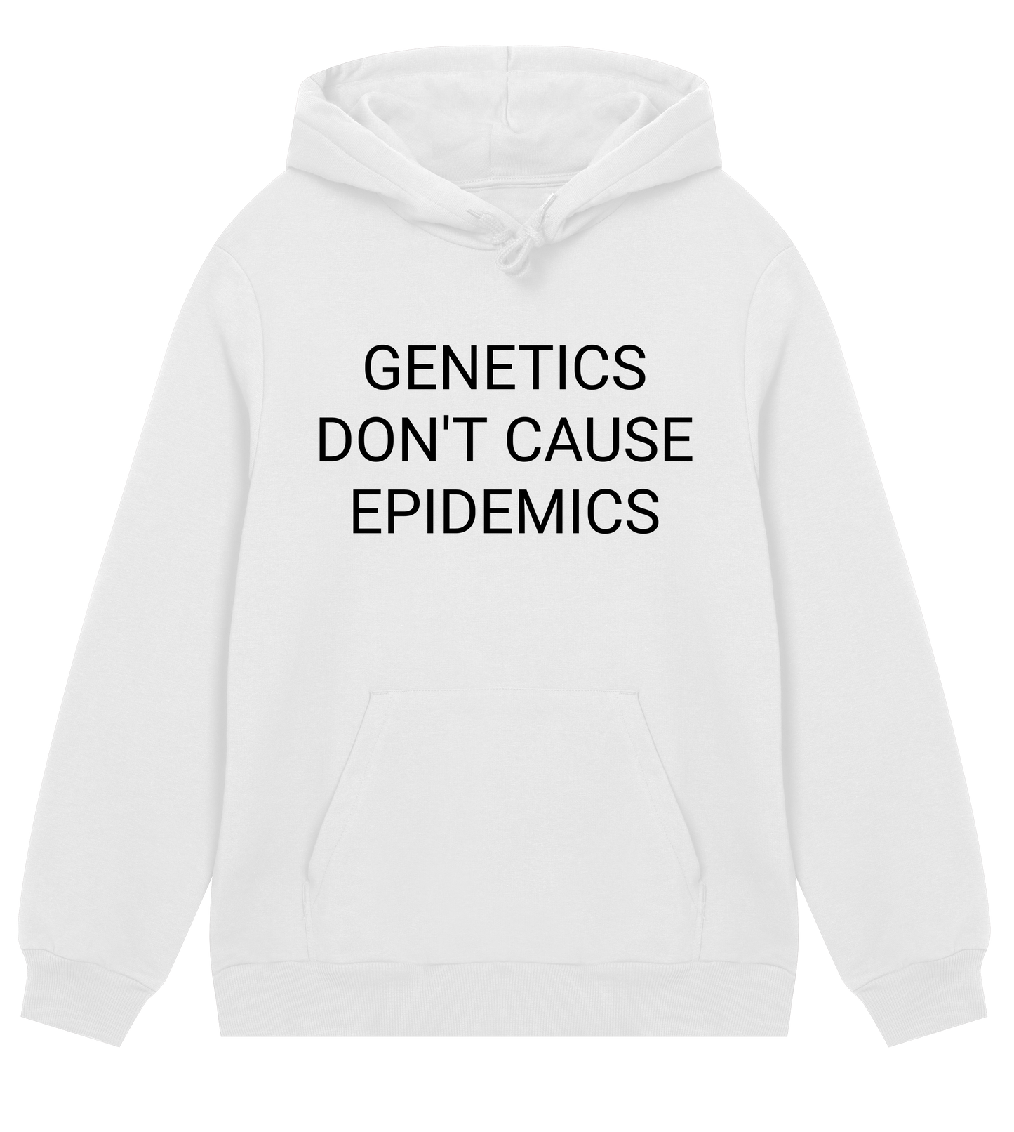 Genetics Don't Cause Epidemics Mens Organic Hoodie