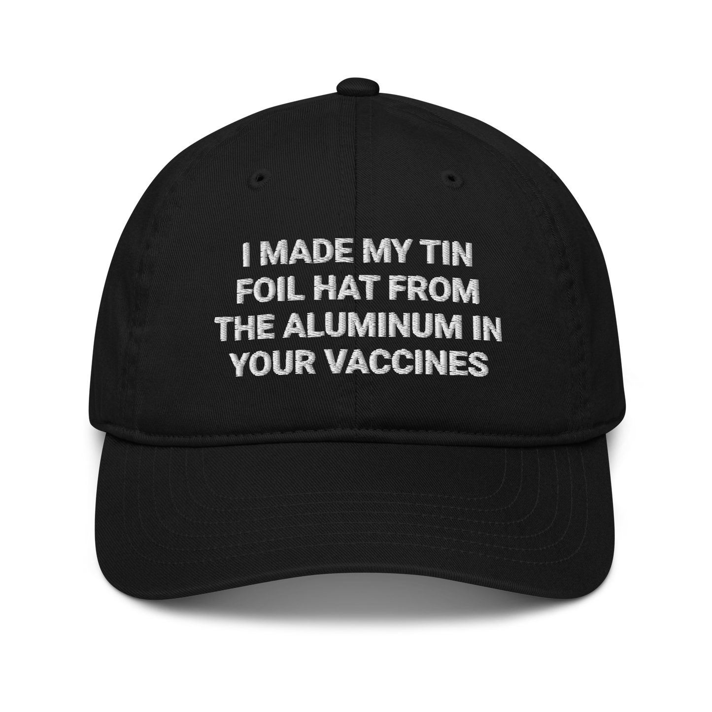 Tin Foil Hat Organic Adult Baseball Cap