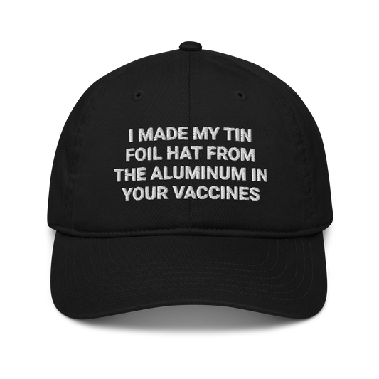 Tin Foil Hat Organic Adult Baseball Cap