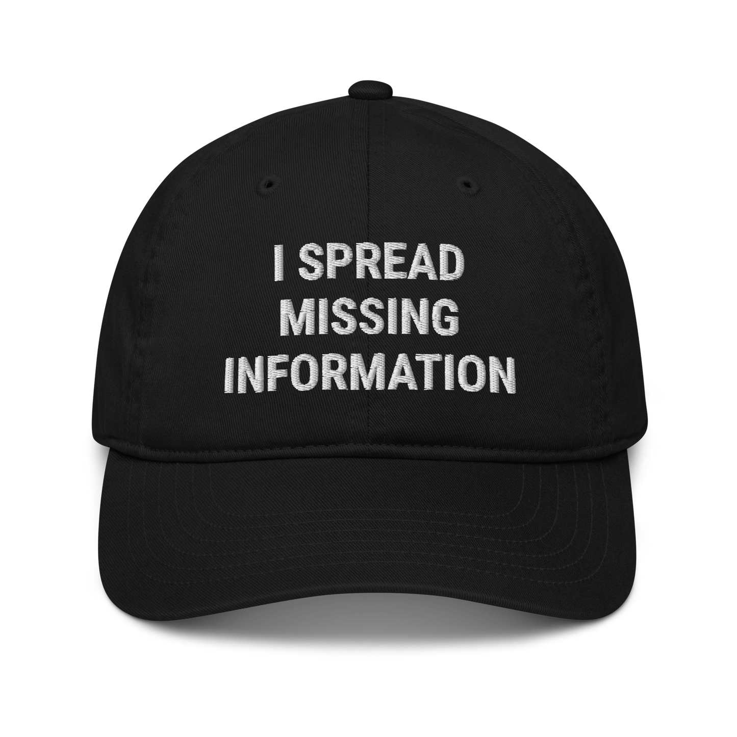 Missing Information Organic Adult Baseball Hat