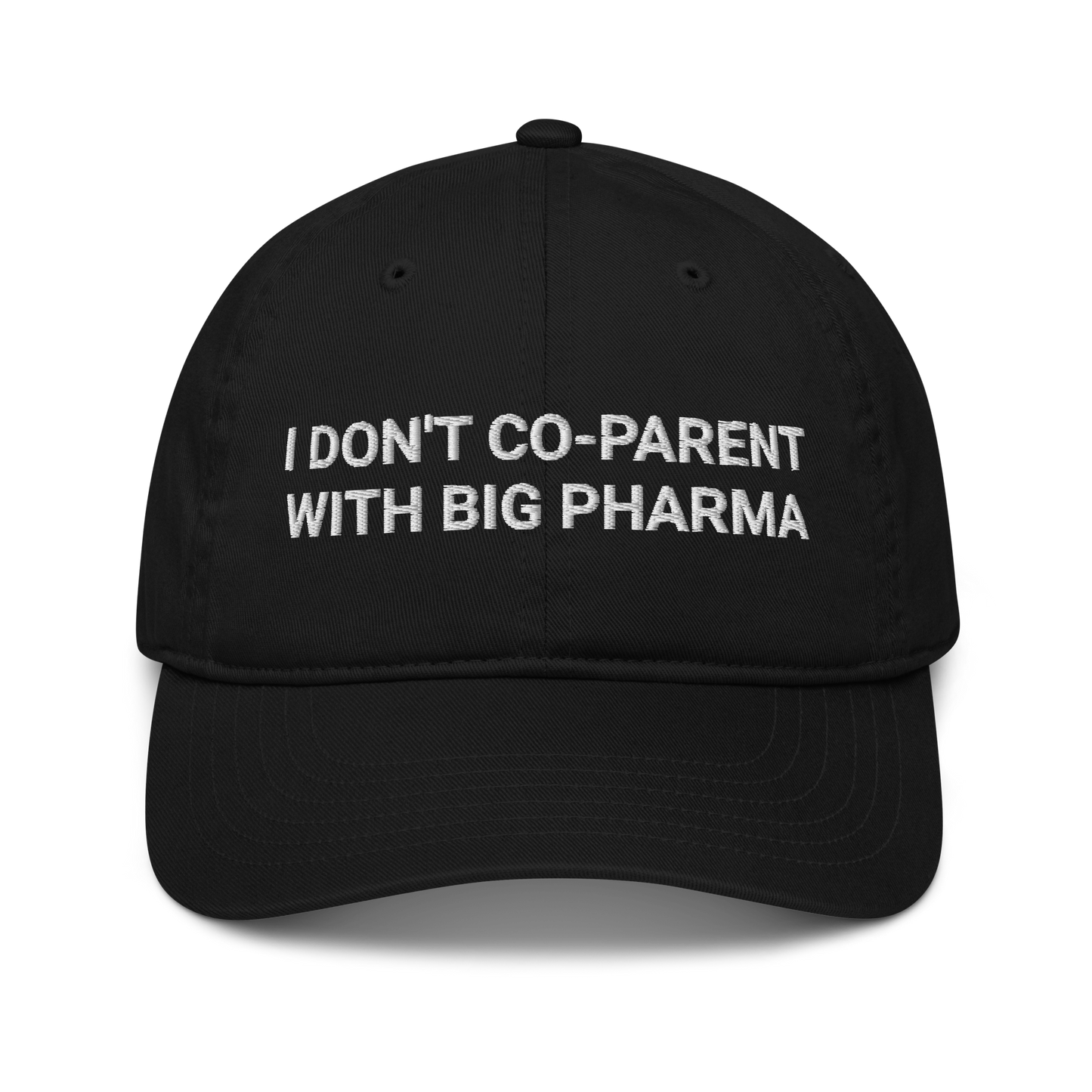 Not With Pharma Organic Adult Baseball Hat
