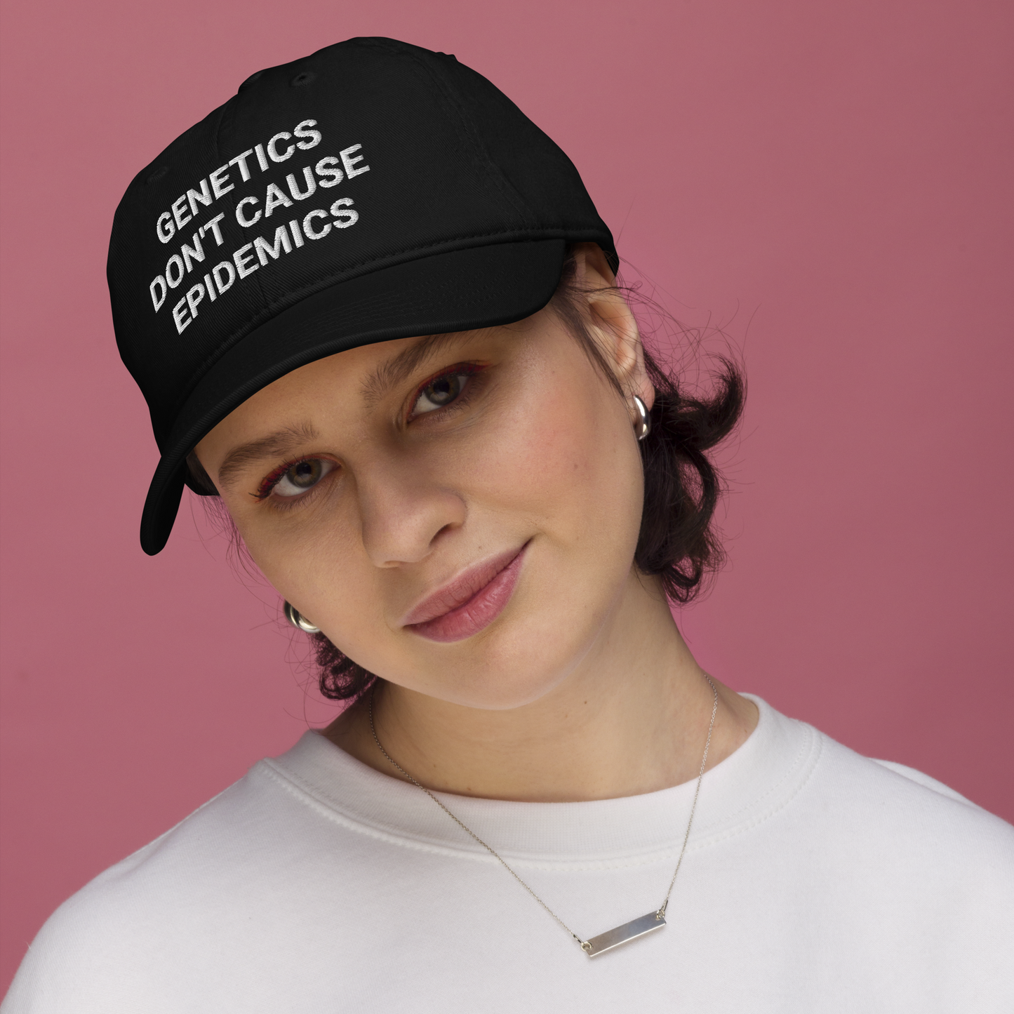 Genetics Don't Cause Epidemics Organic Adult Baseball Hat