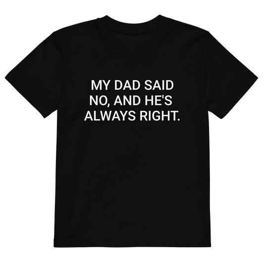 Dad Knows Best Organic Kid's T-Shirt