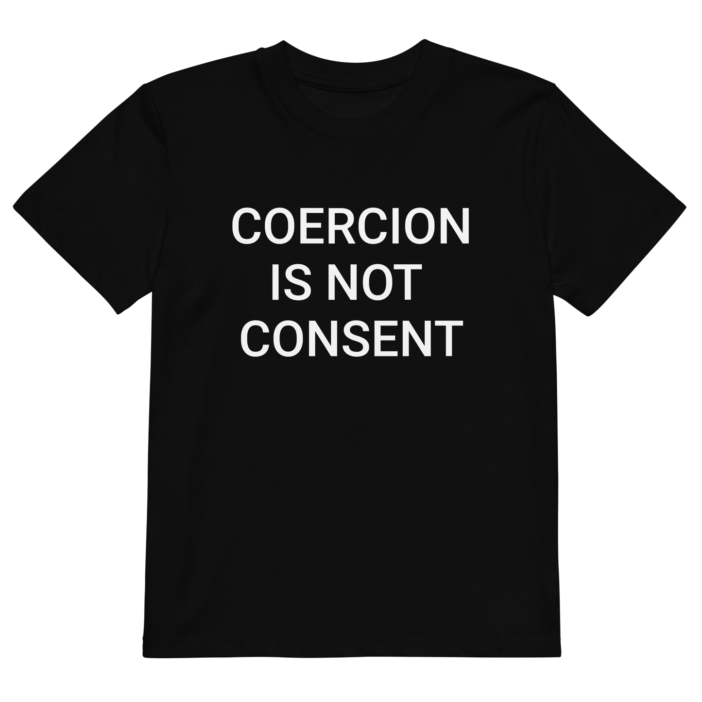 Coercion Is Not Consent Organic Kids T-Shirt