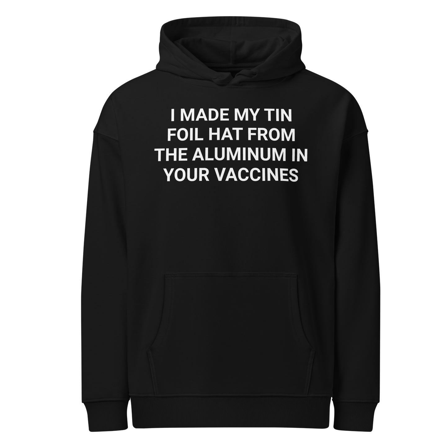 Tin Foil Hat Organic Adult Hoodie