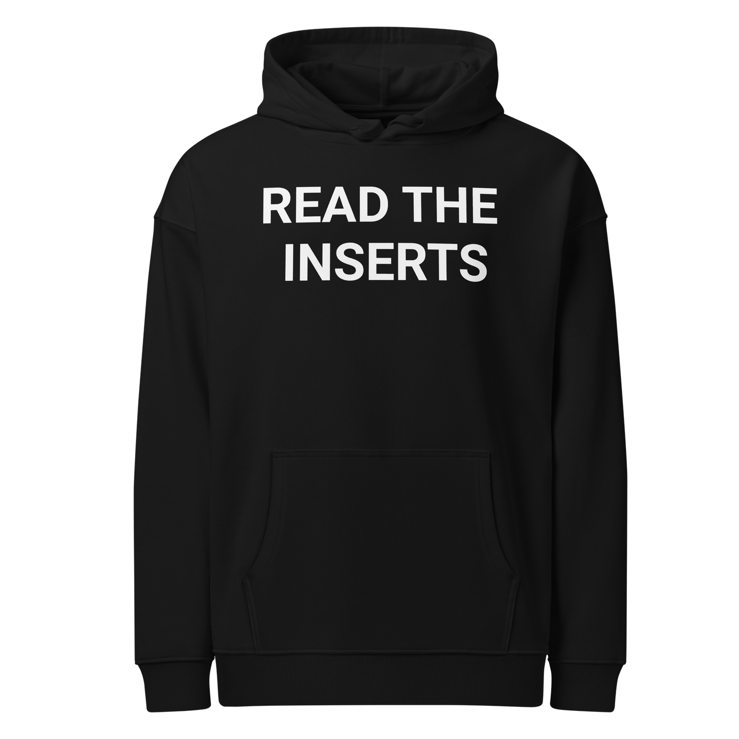 Read The Inserts Organic Adult Hoodie