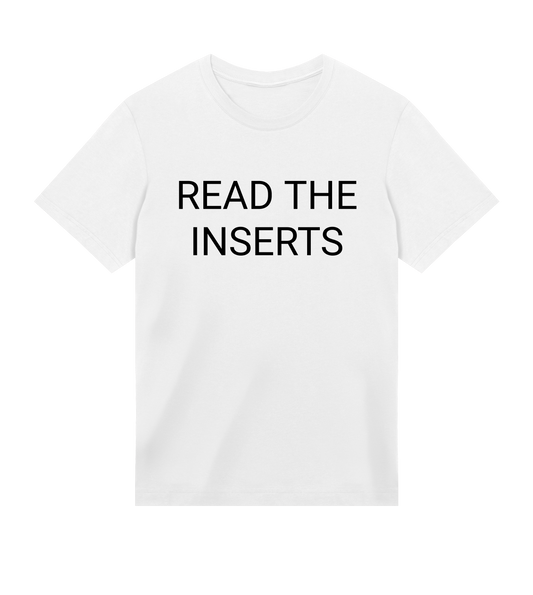 Read The Inserts Mens Organic T-shirt