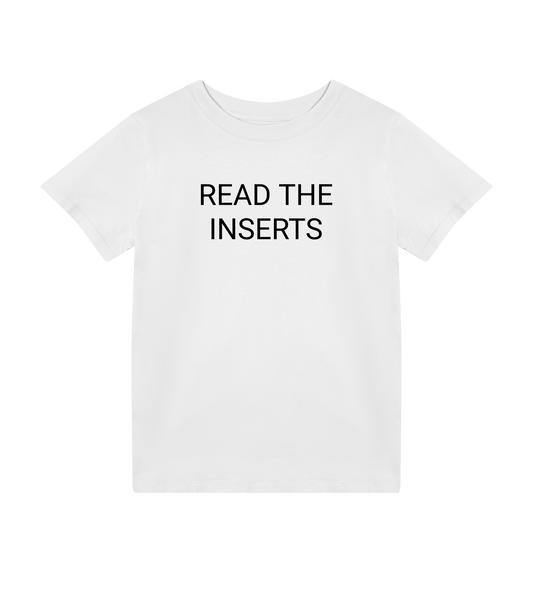 Read The Inserts Kids Organic T-shirt